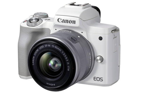 Canon EOS M50 Mark II CSC Camera with EF-M15-45mm Lens Kit - White